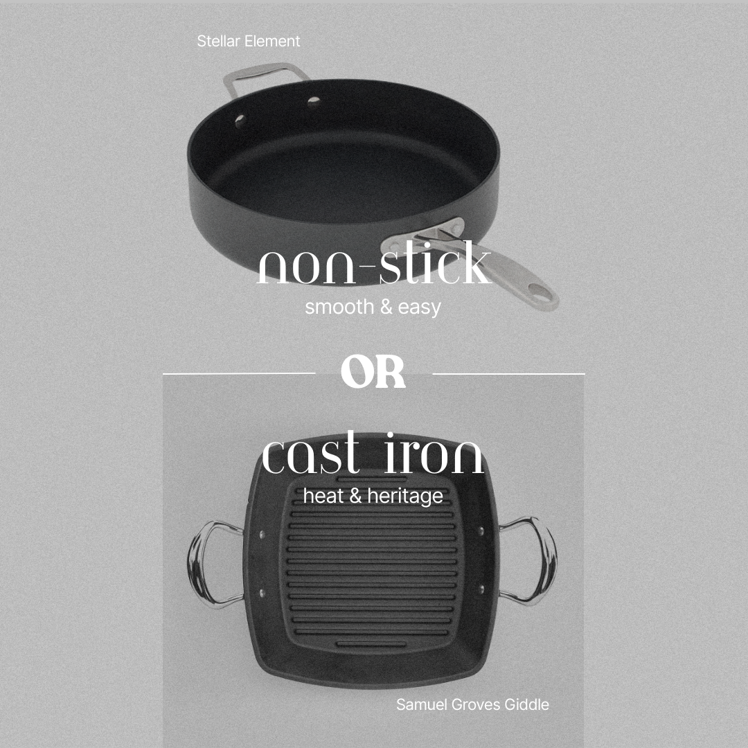 Non-Stick vs Stainless Steel vs Cast Iron: Which Cookware Is Right for Your Kitchen?