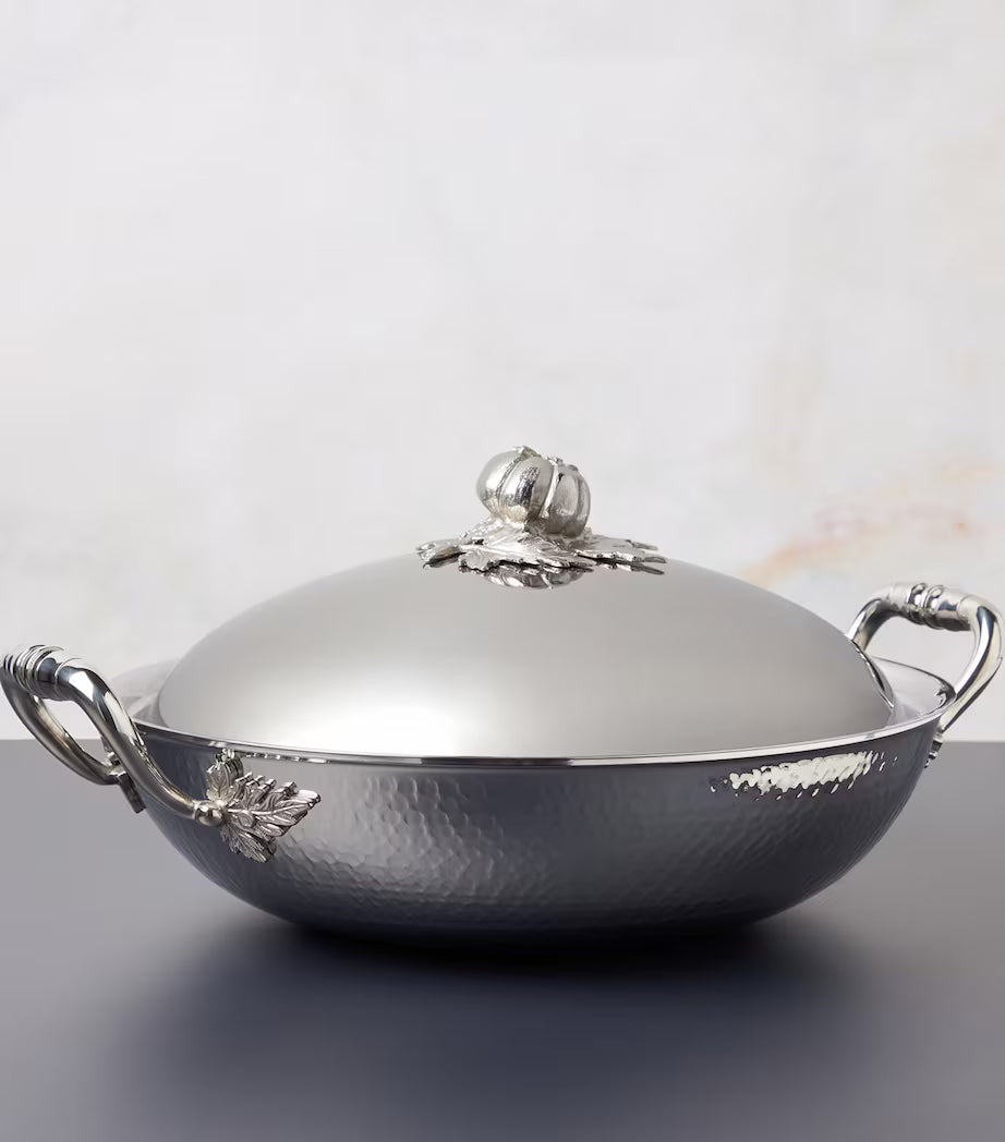 Ruffoni Opus Prima Covered Bowl Pan – 30cm 4.5L Stainless Steel - Mustard
