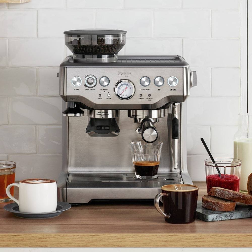 Sage The Barista Express Espresso Machine With Temp Control Milk Jug - Mustard