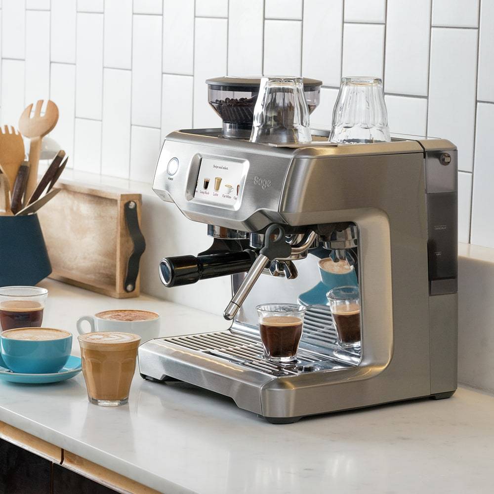 Sage The Barista Touch Espresso Machine – Brushed Stainless Steel - Mustard