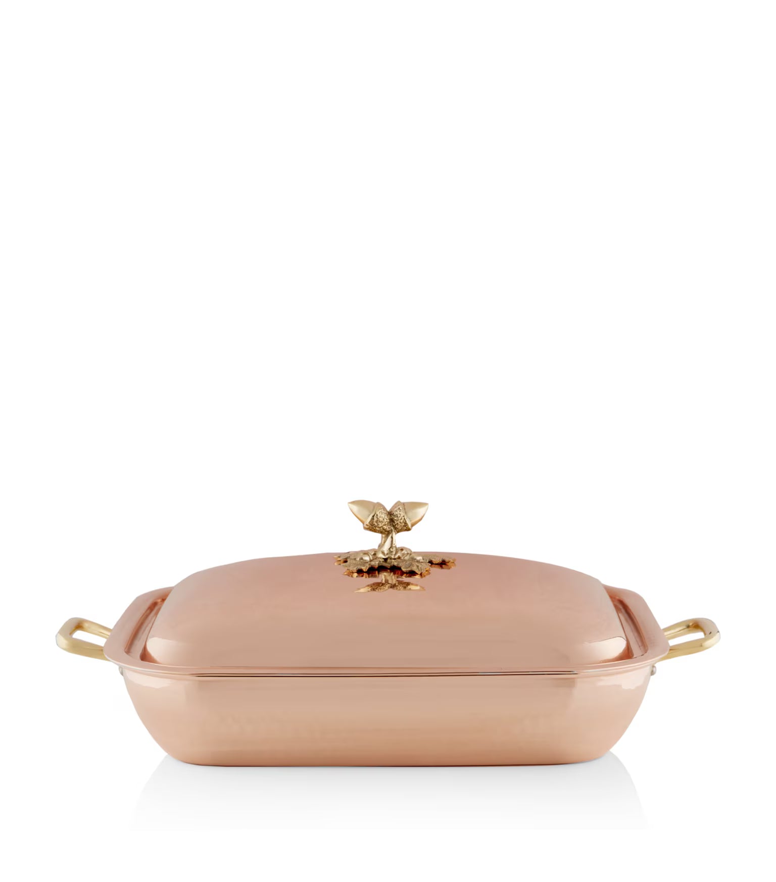 Ruffoni Historia Covered Roasting Pan – 36cm 5.25L Copper - Mustard