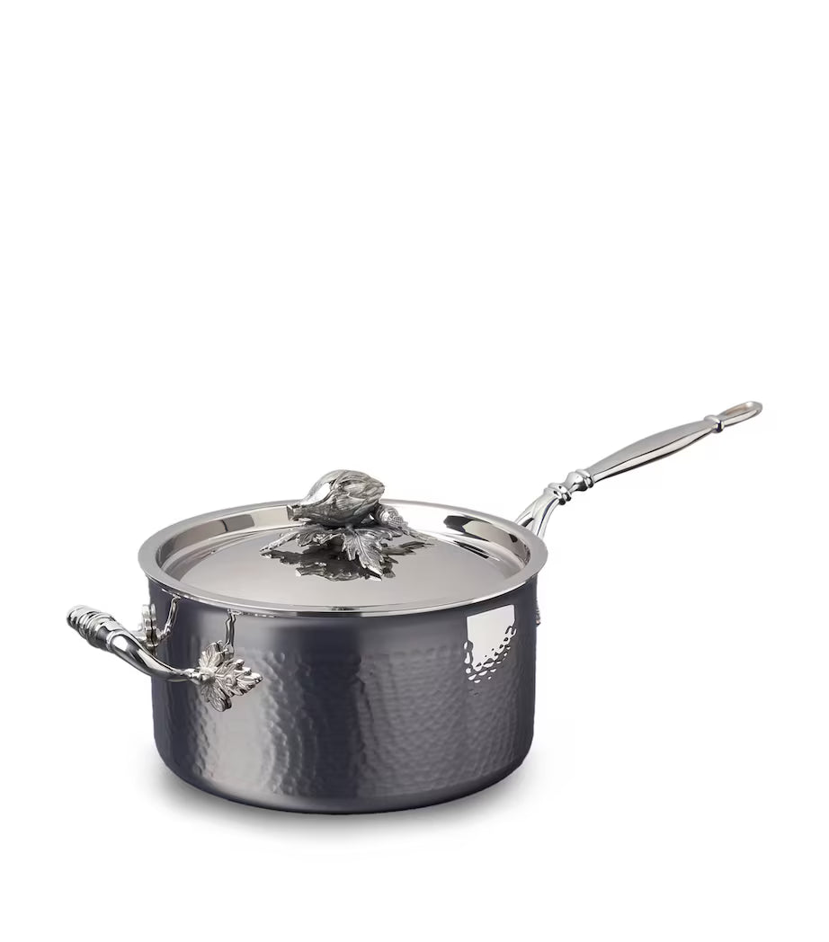Ruffoni Opus Prima Saucepan with Lid – 20cm 3.3L Stainless Steel - Mustard