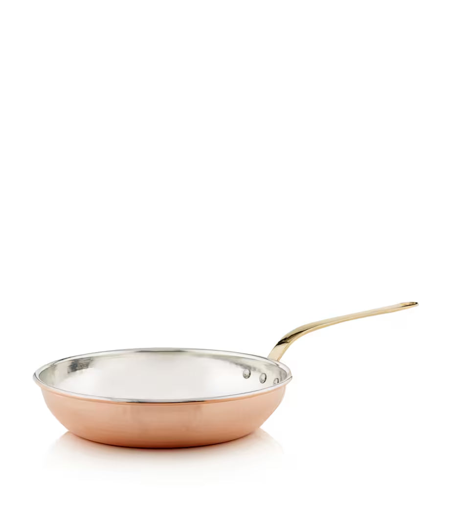 Ruffoni Historia Copper Skillet – Tin Lined, Handcrafted in Italy - Mustard