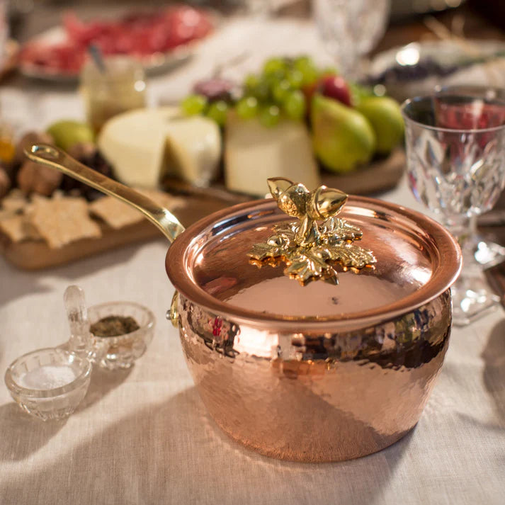 Ruffoni Historia Covered Saucepan – 16cm 2.3L Copper - Mustard