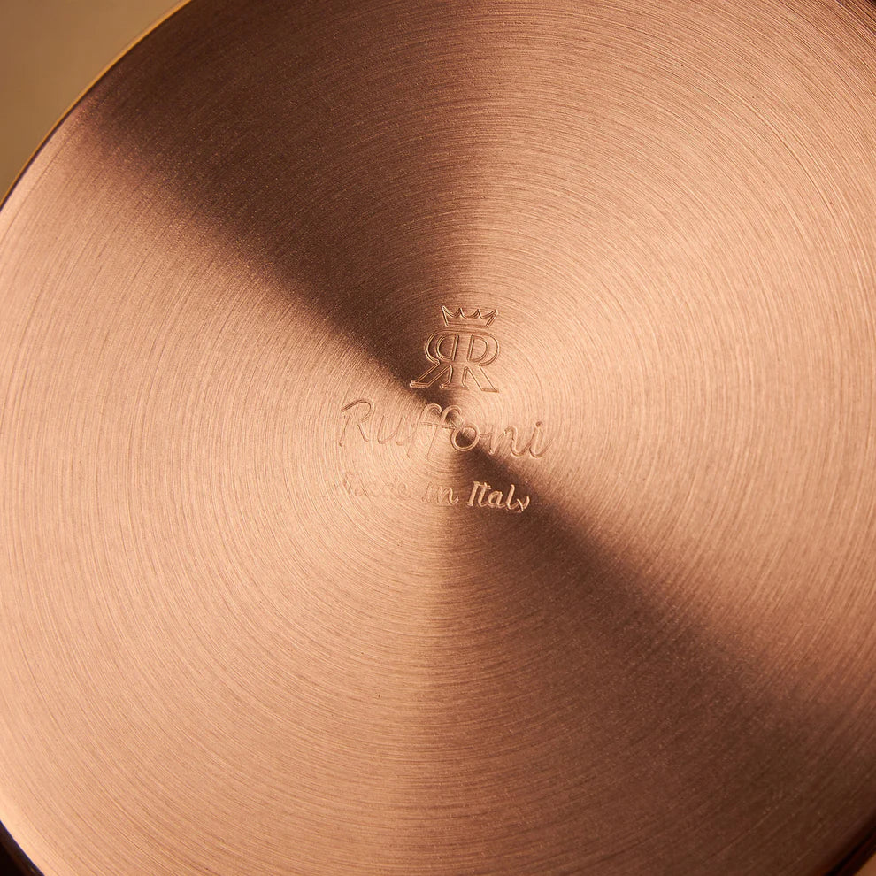 Ruffoni Historia Copper Skillet – Tin Lined, Handcrafted in Italy - Mustard