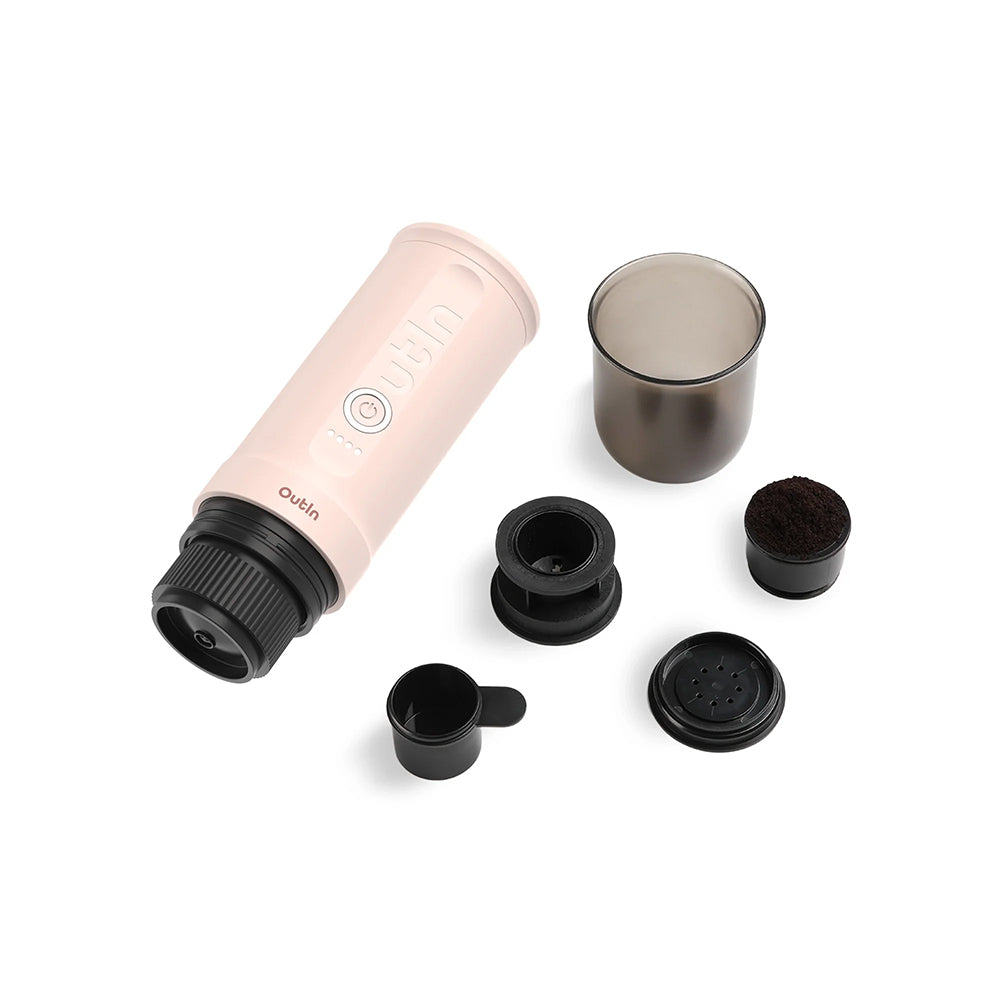 OutIn Nano Portable Espresso Machine (Rose Quartz) x BCRF Gift Set - Mustard