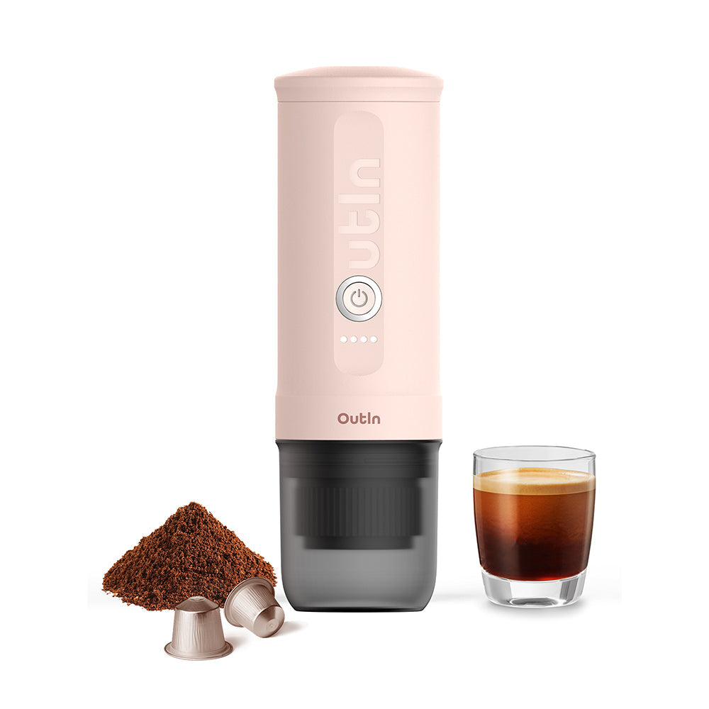 OutIn Nano Portable Espresso Machine (Rose Quartz) x BCRF Gift Set - Mustard