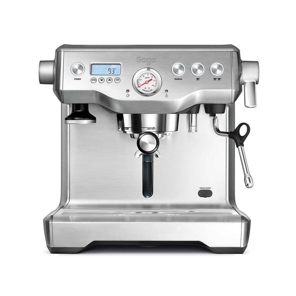 Sage The Dual Boiler™ Espresso Machine - Silver - Mustard