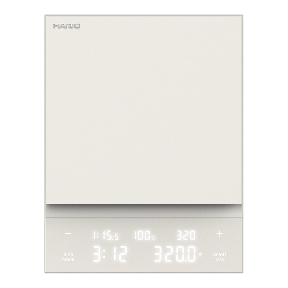 Hario Polaris Coffee Scale (White) - Mustard