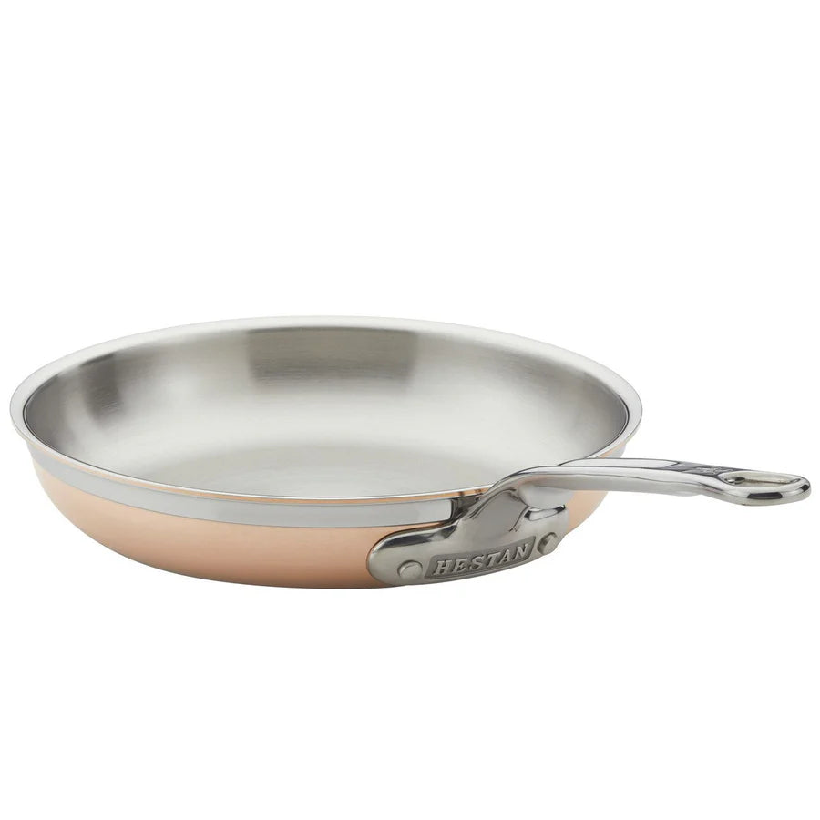 Hestan CopperBond Copper Skillet – 22cm, 28cm or 32cm Frying Pan - Mustard