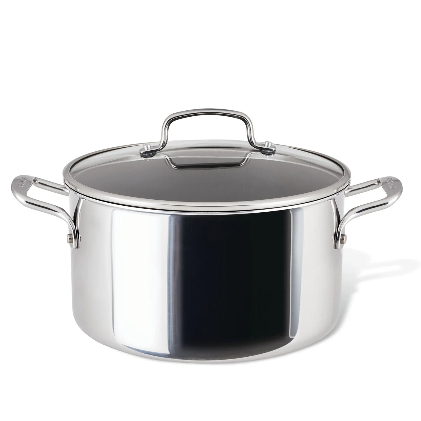 Circulon Clad Series Stockpot with Lid – 26cm 7.6L Stainless Steel Non-Stick - Mustard
