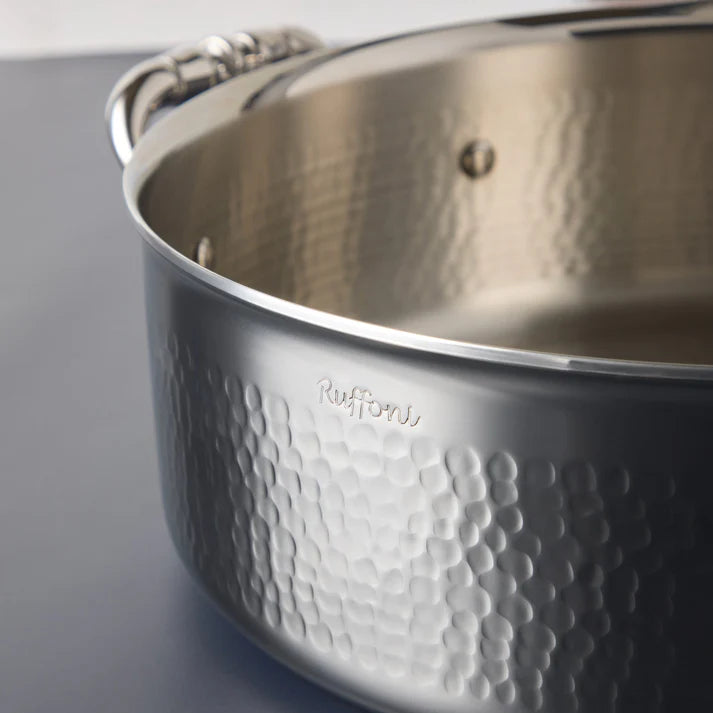 Ruffoni Opus Prima Covered Braiser – 26cm 4.7L Stainless Steel - Mustard