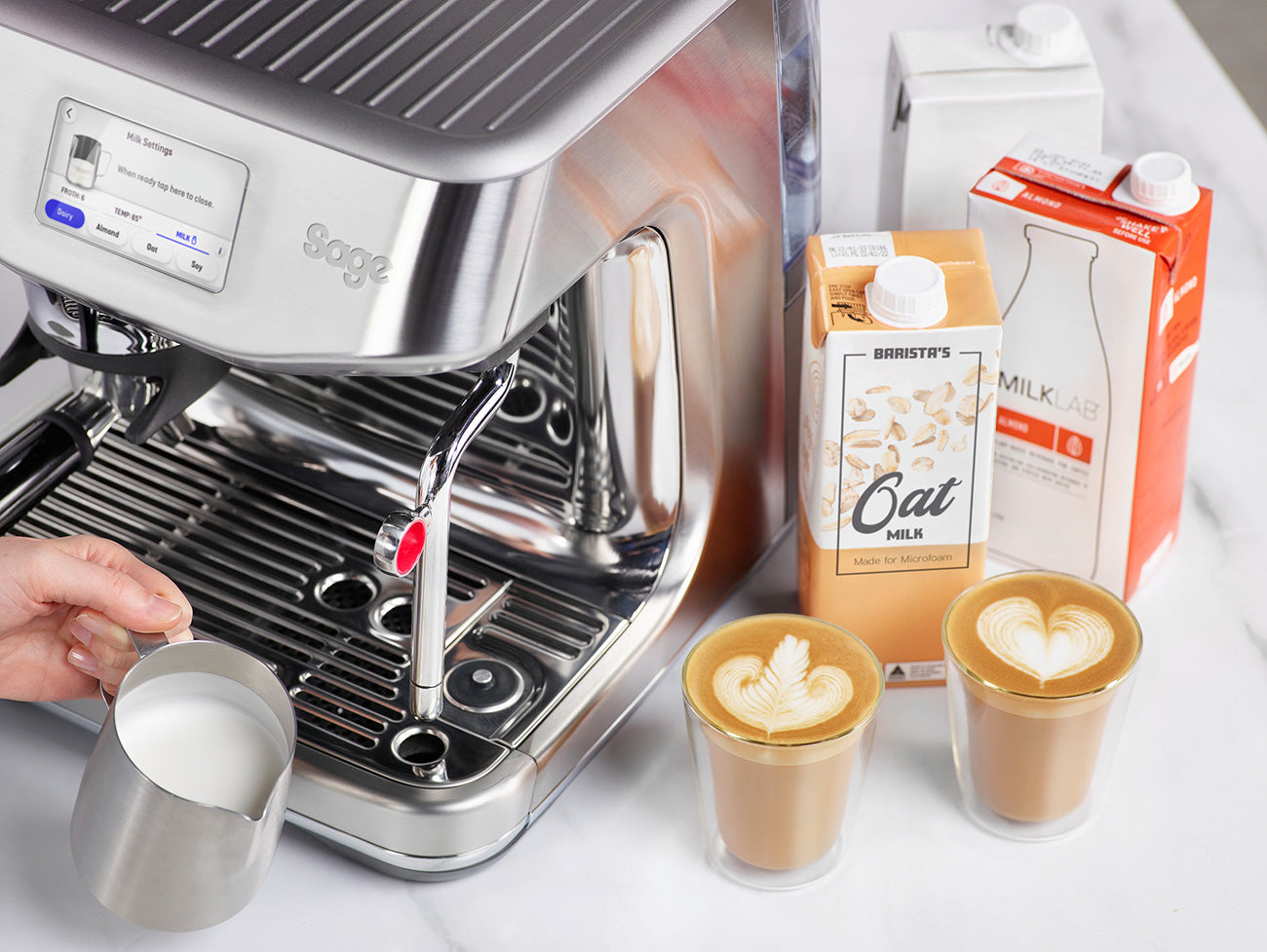 Sage Barista Touch Impress Espresso Machine - Mustard