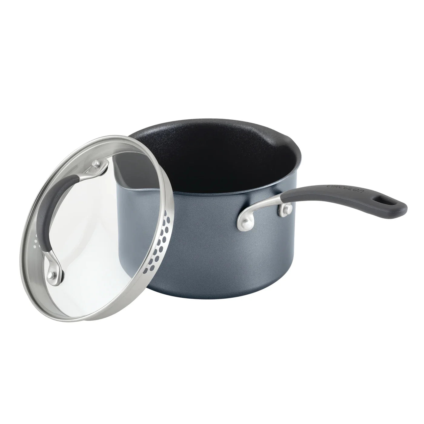 Circulon A1 Series Saucepan Set – 3 Piece Non-Stick Induction Suitable - Mustard