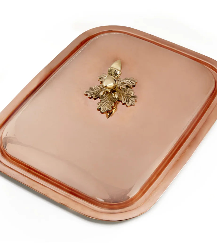 Ruffoni Historia Covered Oval Casserole – 38cm Copper - Mustard