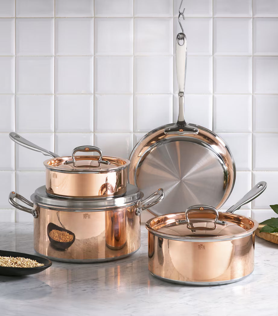 Ruffoni Con Classe Covered Stock Pot – 24cm 5.5L Copper - Mustard