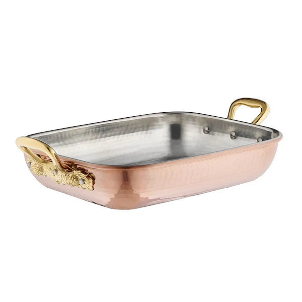 Ruffoni Historia Rectangular Au Gratin Pan – 32cm Copper - Mustard