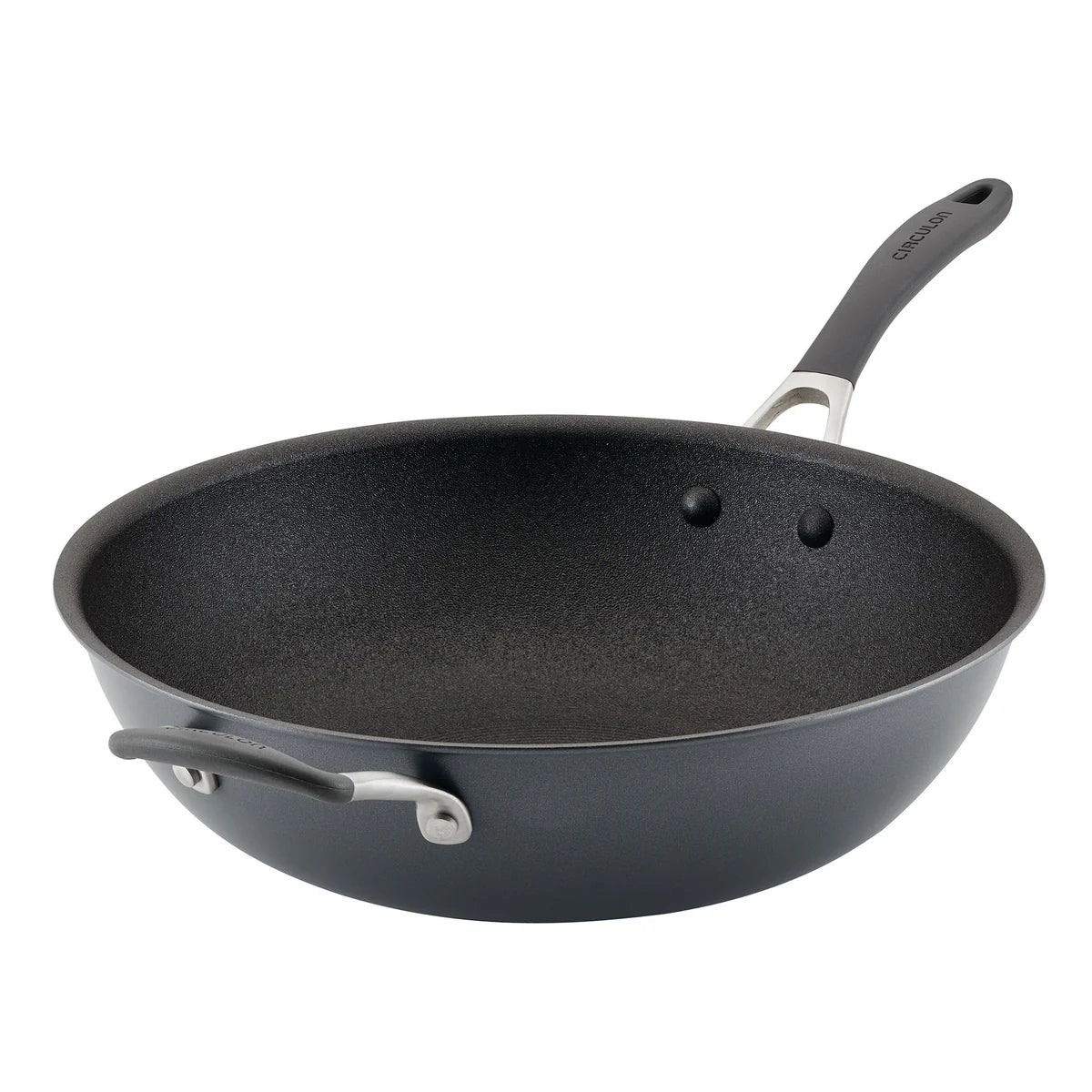Circulon A1 Series Stir Fry Pan with Helper Handle – 33.6cm Non-Stick - Mustard