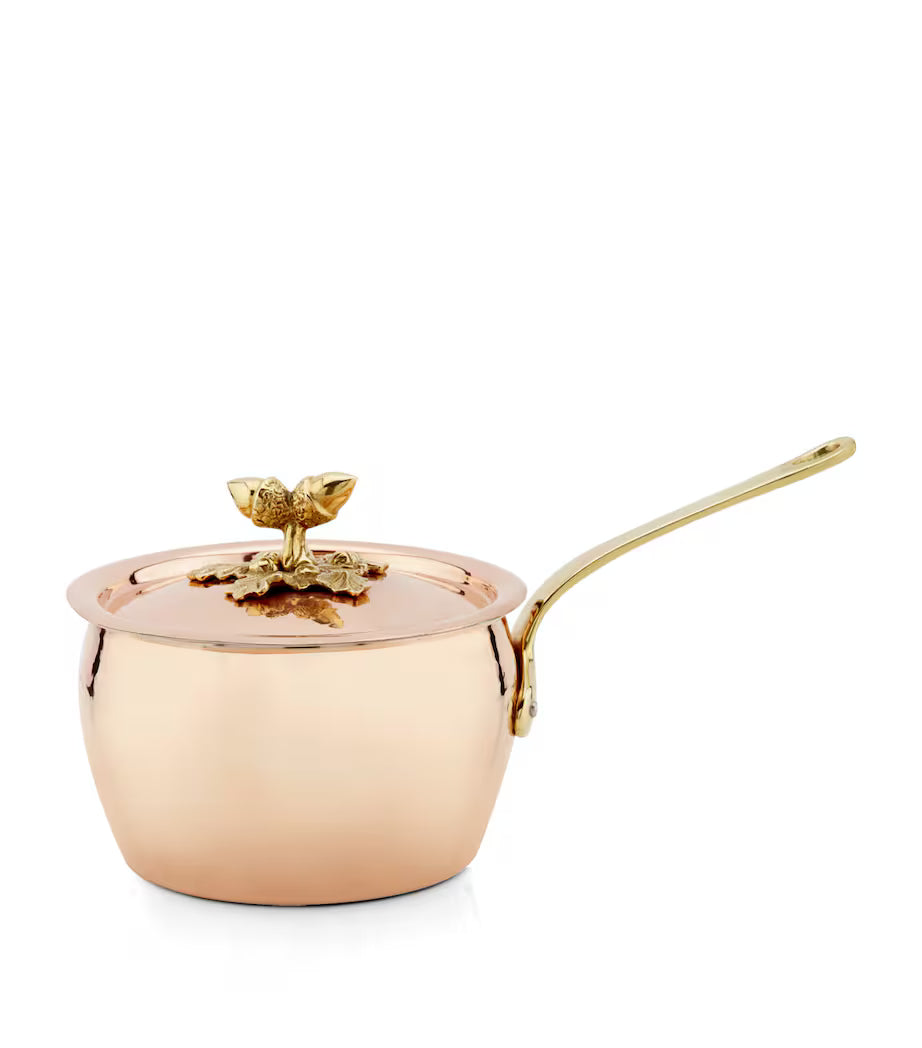 Ruffoni Historia Covered Saucepan – 16cm 2.3L Copper - Mustard