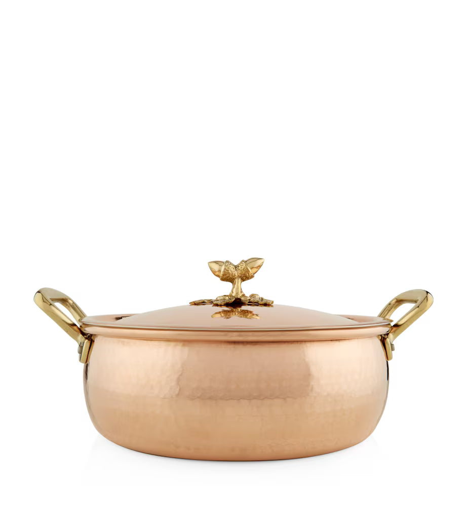 Ruffoni Historia Covered Braiser – 28cm 6L Copper - Mustard