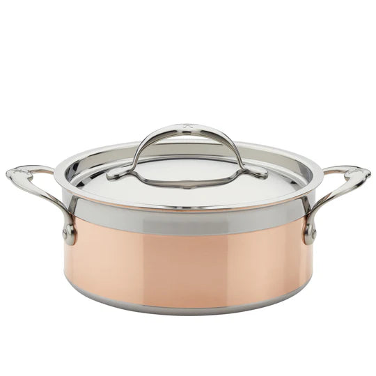 Hestan CopperBond Soup Pot with Lid – 20cm 2.8L Copper Core - Mustard