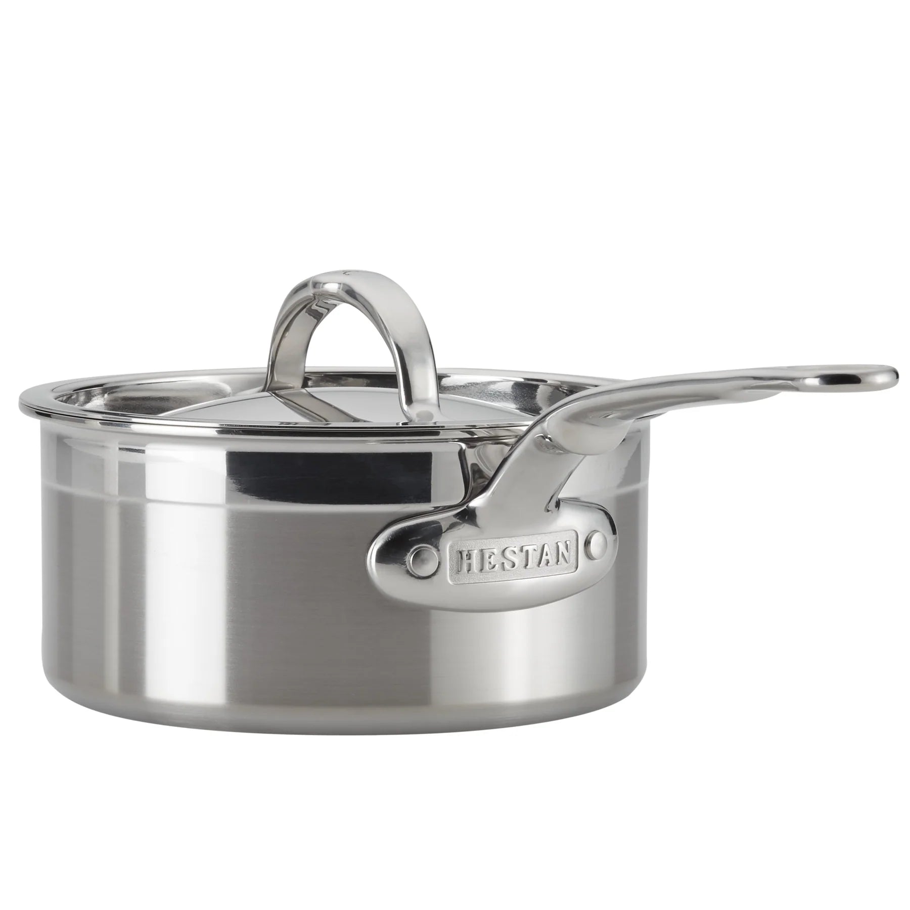Hestan ProBond Stainless Steel Saucepan – 16cm or 22cm with Lid - Mustard