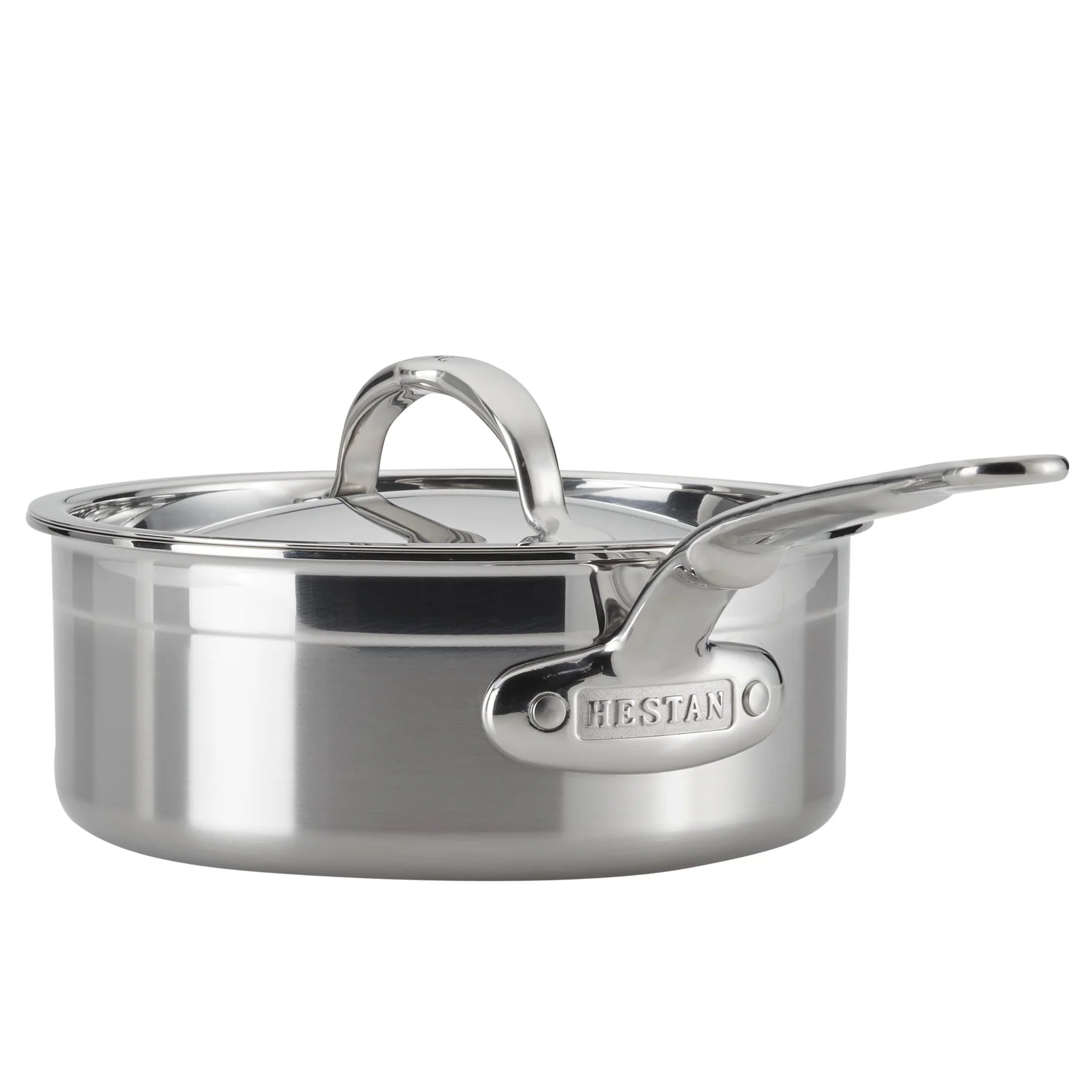 Hestan ProBond Stainless Steel Saucepan – 16cm or 22cm with Lid - Mustard