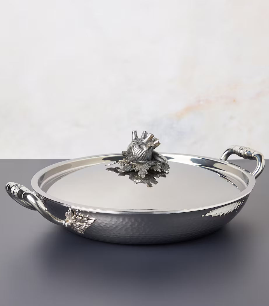 Ruffoni Opus Prima Covered Gratin Dish – 30cm 3.5L Stainless Steel - Mustard