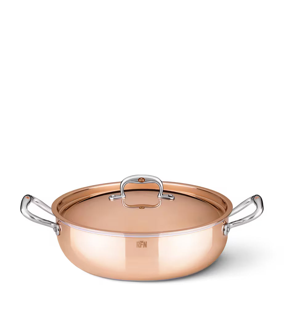 Ruffoni Con Classe 9 Piece Cookware Set – Copper Induction Suitable - Mustard