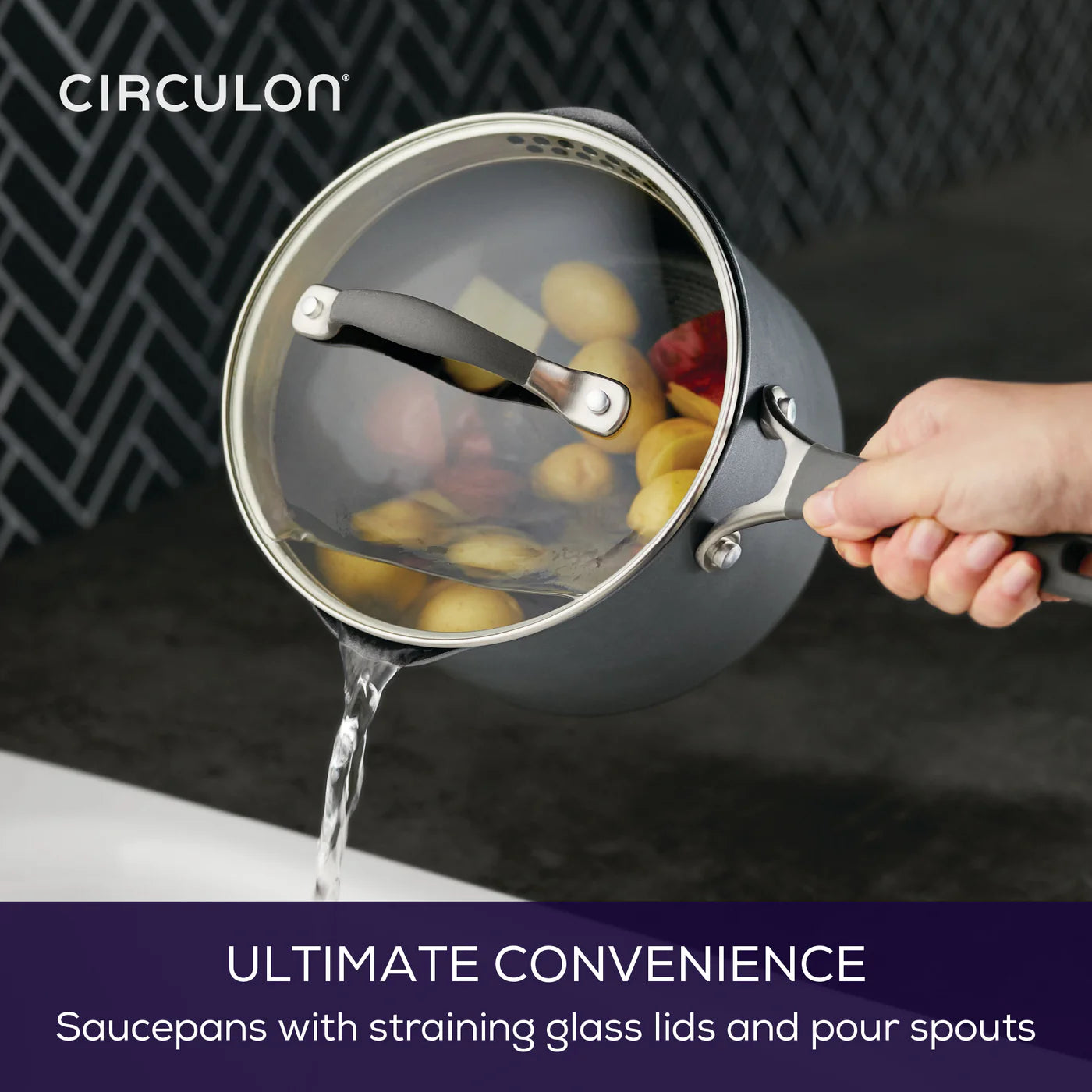 Circulon ScratchDefense 5 Piece Cookware Set – Non-Stick Induction Suitable - Mustard