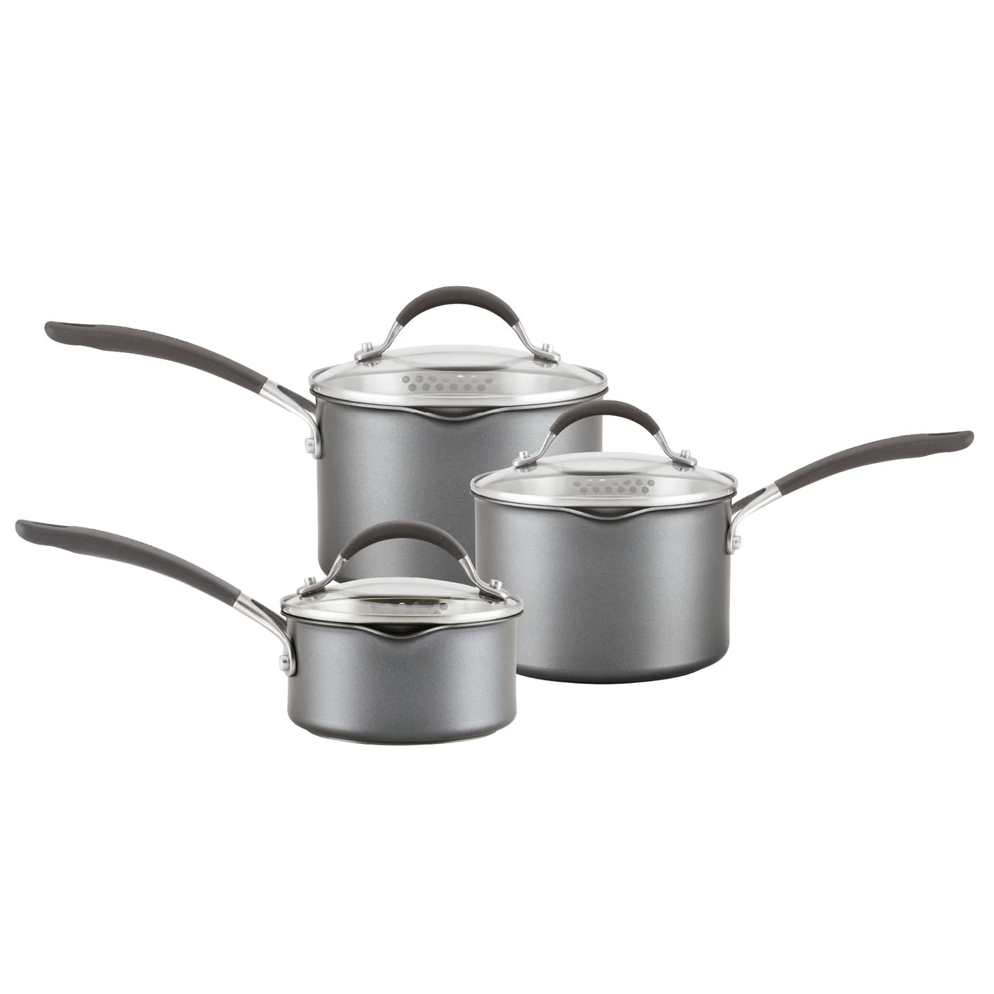 Circulon A1 Series Saucepan Set – 3 Piece Non-Stick Induction Suitable - Mustard