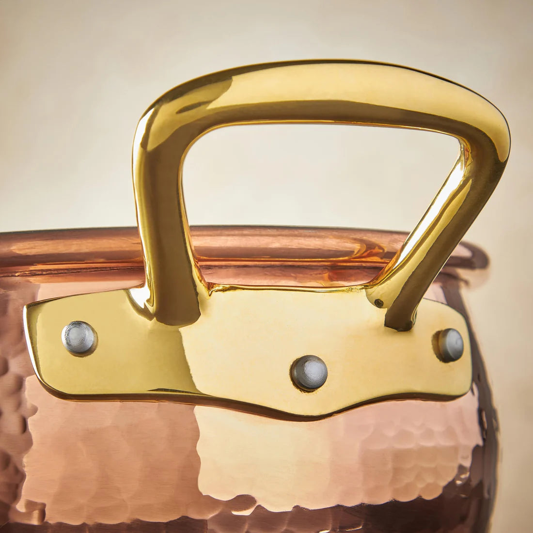 Ruffoni Historia Tall Belly Pot with Lid – 18cm 3L Copper - Mustard