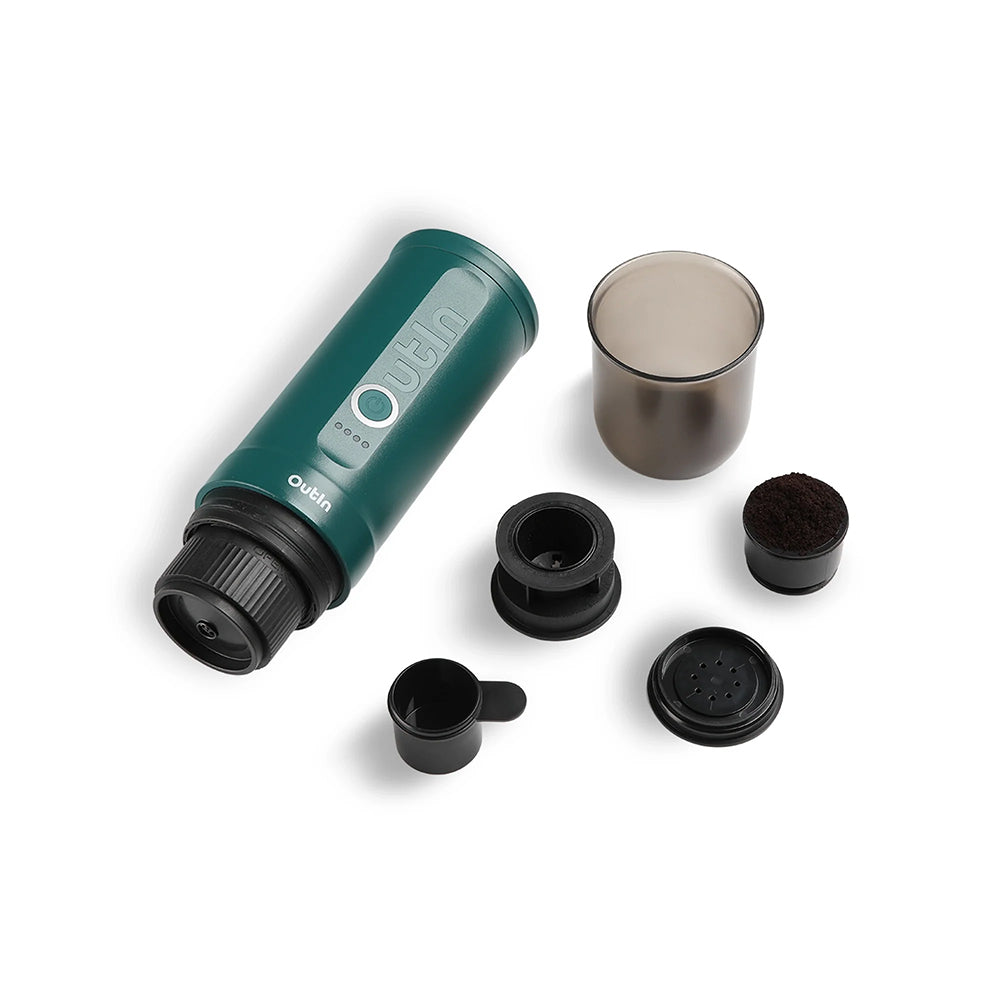 OutIn Nano Portable Espresso Machine – OutIn Teal - Mustard