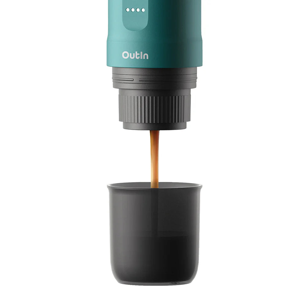 OutIn Nano Portable Espresso Machine – OutIn Teal - Mustard