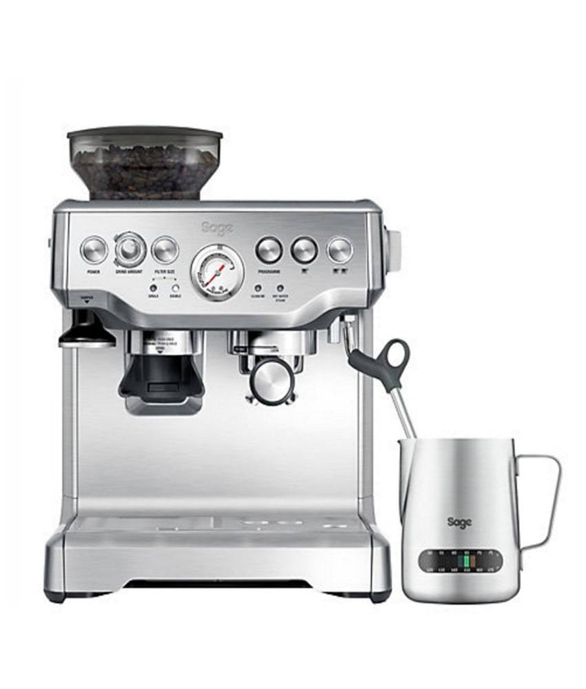 Sage The Barista Express Espresso Machine With Temp Control Milk Jug - Mustard