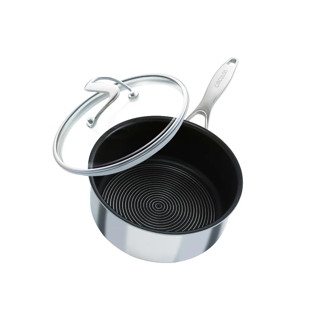 Circulon C Series Saucepan with Lid – 18cm 1.9L SteelShield Non-Stick - Mustard