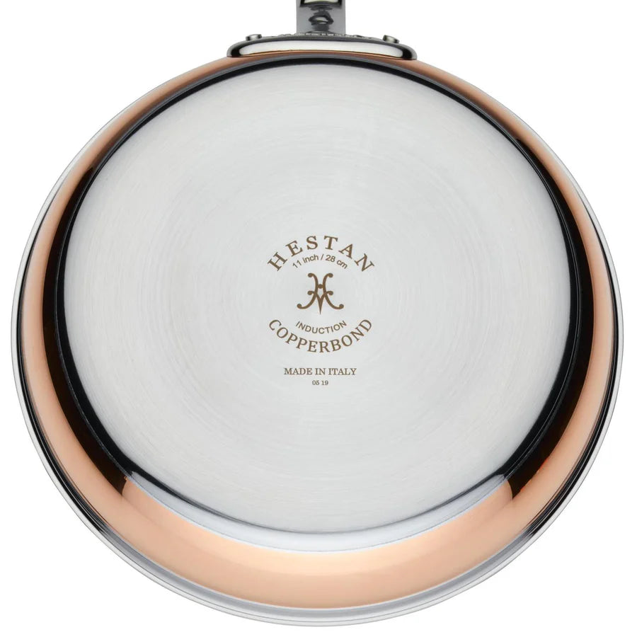 Hestan CopperBond Copper Skillet – 22cm, 28cm or 32cm Frying Pan - Mustard