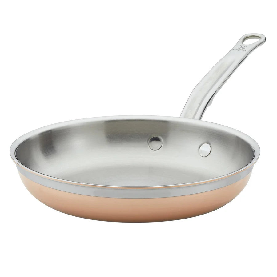 Hestan CopperBond Copper Skillet – 22cm, 28cm or 32cm Frying Pan - Mustard