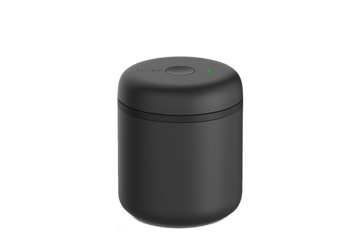 Fellow Electric Atmos Vacuum Canister for Coffee Beans & Dry Goods - Mustard