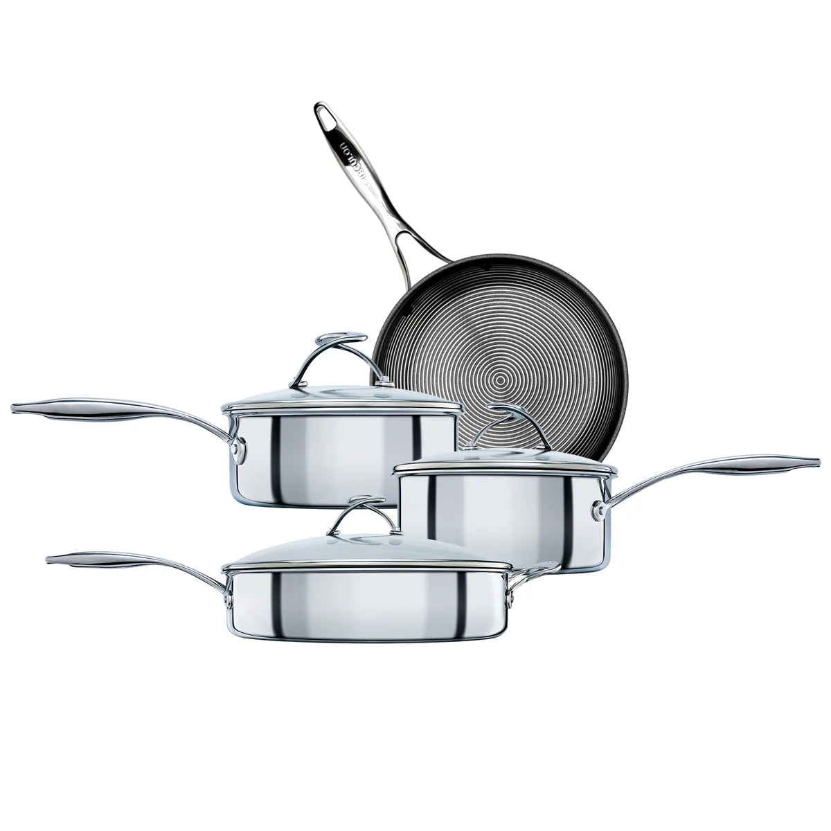 Circulon C Series 4 Piece Cookware Set – SteelShield Non-Stick Induction Suitable - Mustard