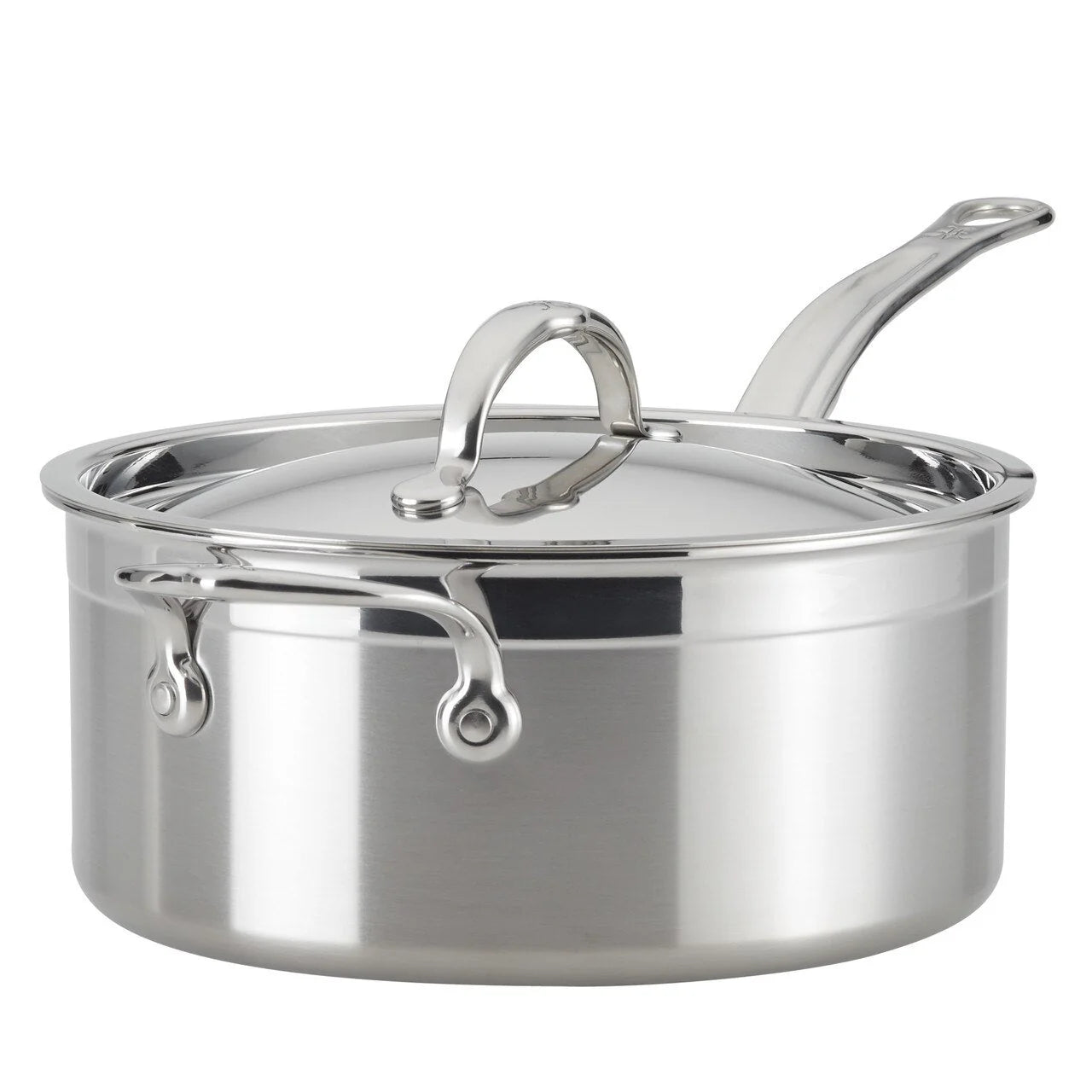 Hestan ProBond Stainless Steel Saucepan – 16cm or 22cm with Lid - Mustard