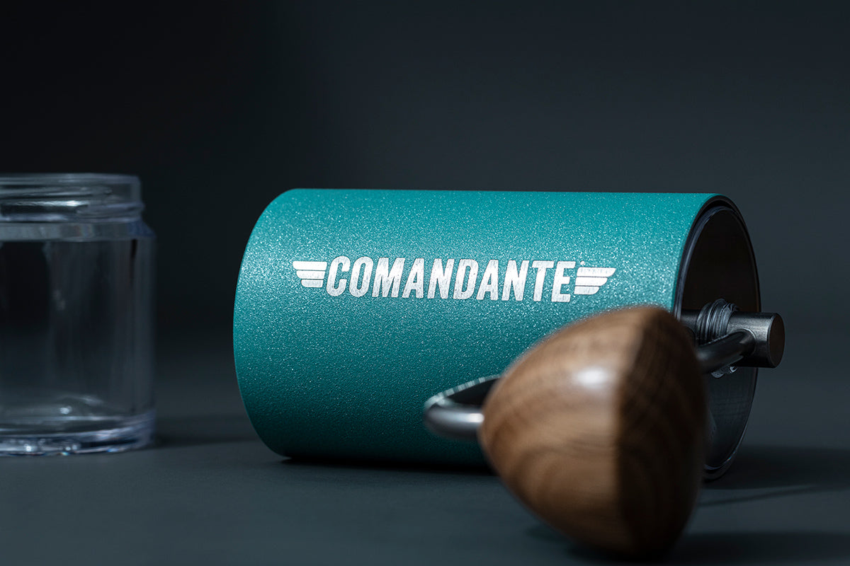 Comandante C40 Nitro Blade Coffee Grinder MK4 (Alpine Lagoon) - Mustard