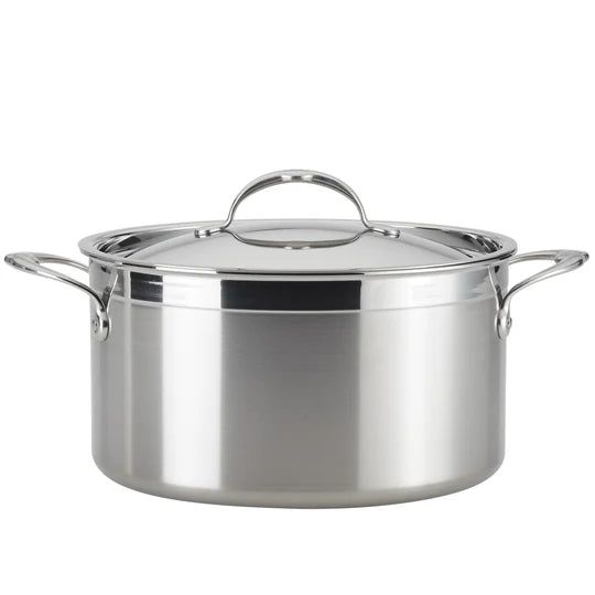 Hestan ProBond Stainless Steel Stockpot with Lid – 26cm 7.6L - Mustard