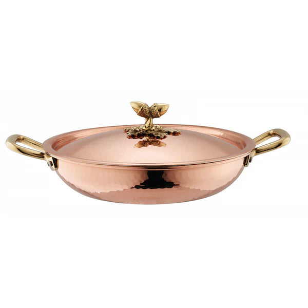 Ruffoni Historia Covered Paella Pan – 28cm Copper - Mustard